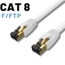 Irenıs 15 Metre Cat8 Kablo F/ftp Ethernet Network Ağ Kablo Gri