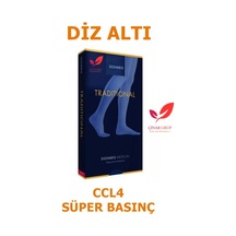 Sigvaris Traditional 505 Diz Altı Varis Çorabı Ccl4 Süper Basınç Ten Rengi CCL4 M Açık Normal