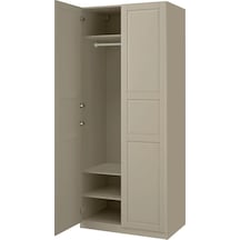 Ikea Gri Modern Kapaklı Gardırop 100x60x236 Cm