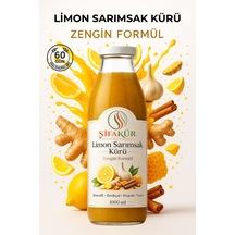 Şifakür Limon Sarımsak Kürü 1000ml 60 Gün Dinlendirilmiş Propolis Zencefil Zerdeçal Tarçınlı Deste
