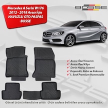 Mercedes A Serisi Paspas W176 Araca Özel 2012 - 2018  BOSSE 3D Havuzlu Oto Paspas