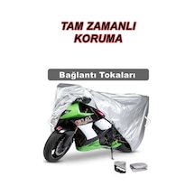 Salcano Runner Motosiklet Brandası Motor Brandası Miflonlu Premium 4 Mevsim Koruma Gri