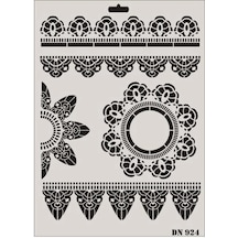 Mey İthalat Rich Dantel Seri Dn-924 Stencil 35x25 Cm