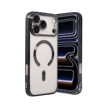Apple iPhone Uyumlu 17 Pro Max Kross Magneticsafe Kapak - Siyah Bz8683140878955