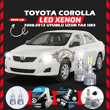 Toyota Corolla 2008-2012 Uzun Far Uyumlu Şimşek Etkili Led Xenon Performance Series Hb3
