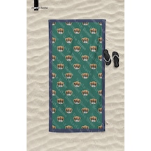 Marte Home Yeşil Teddy Bear Plaj Havlusu Yeşil