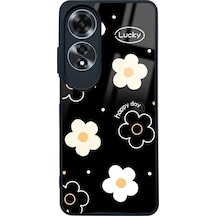 Oppo A60 Lucky Happy Day Tasarımlı Glossy Telefon Kılıfı Çok Renkli
