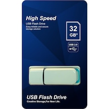 Elba 32gb Plastik Beyaz-mavi 2.0 Usb Flash Bellek