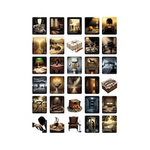 60 Adet The Godfather Temalı Sticker Seti - 2 Sayfa - Laptop Defter İçin Çok Renkli