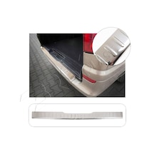 Mercedes Viano Uyumlu 2003-2014 Krom Arka Tampon Üstü Koruma Paslanmaz Çelik