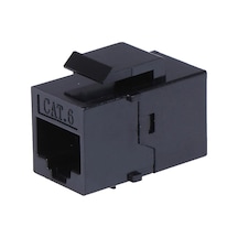 Mn119ck Cat6 Rj45 Dişi Dişi Klipsli Ethernet Kablo Birleştirici Ve Uzatma Aparatı-2 Adet Siyah