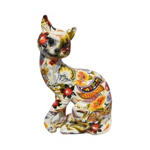 Homyl Reçine Graffiti Kedi Heykeli Raf Dekorasyonu Ev Stil-a