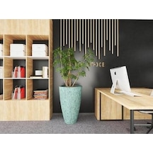 Nuano Consept Frezya Serisi Uzun Saksı Koyu Gri 40x70