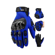 Xmlbayiciniz Tr M Beden Korumalı Motosiklet Eldiveni Unisex Bisiklet Motorcu Eldiveni Mavi 114 Genel