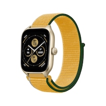 Newface - 311 - Watch 22mm Hasırlı Cırtcırtlı Kordon - Edntrend - - Sarı