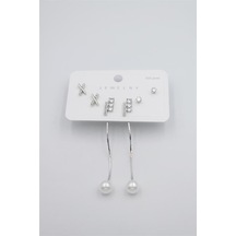 Northcity Çoklu Set Küpe - Gümüş 40882522
