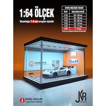 Gulf Diecast Led Işıklı Akrilik Korumalı Stand/diorama 1:64 Ölçek