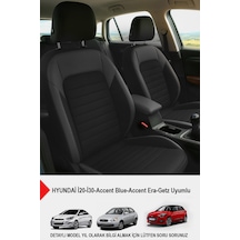 Mocha Taytüyü Oto Koltuk Kılıfı Hyundai İ20-i30-accent Blue-era-getz Uyumlu Siyah