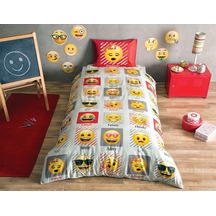 60151059 Emoji Nevresim Takımı Çok Renkli