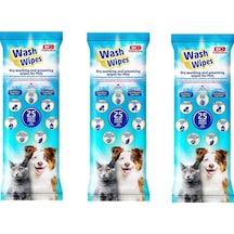 Bio Pet Active Wash Wipes Kuru Yıkama Ve Bakım Havlusu 3 x 25'li