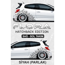 Flora Hatchback Edıtıon Sticker Kaplama Siyahparlak - 864811982