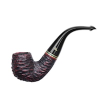 Peterson Emerald Rusticated 230 9mm. Filtreli Vulcanite Saplı Pipo 206032