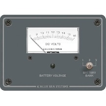 Marintek D.c. Analog Voltmetre. Birden Fazla Akü İçin 3 Pozisyonlu Switch E Sahiptir. 95x133mm
