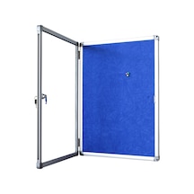 Camekanlı Anahtarlı Apartman İlan Panosu - Duyuru Panosu 70 x 100 CM