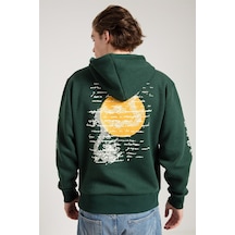 Jahr Marc Dragon Baskılı Yeşil Oversize Erkek Sweatshirt Yeşil