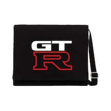 Nissan Gtr Logo Siyah Kanvas Postacı Çantası