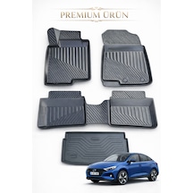 Hyundai İ20 2020+ Uyumlu 3d Oto Paspas Ve Bagaj Havuzu Set Premium