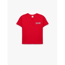 Koton Pamuklu Baskılı Kısa Kollu Bisiklet Yaka Tişört Kırmızı 6smb10236tk Koton Pamuklu Baskılı Kısa Kollu Bisiklet Yaka Tişört Kırmızı 6smb10236tk