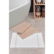 Sahara Ayak Havlusu Banyo Paspası Bej - Krem 2'li 50 x 70 CM Bej - Krem