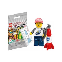 71027 Minifigür Seri 20 6 - Space Fan Minifigür