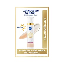 Nivea Luminous630 Koyu Leke Karşıtı CC Yüz Kremi SPF30 40 ML