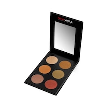 New Well Eyeshadow 6 Renkli Palet 18 G 51 Brown Tones