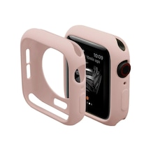 Zengemtx Newface Apple Uyumlu Watch 44mm Silikon Alt Kasa - Pudra