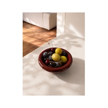 Seramik Donut Bowl Kahvaltılık Tatlı Salata Kase Kahverengi - 828770678 Kahverengi