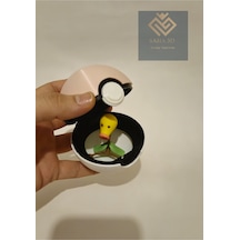 Pokemon Pembe Poke Topu Bellsprout Hediyeli