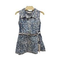 Kız Çocuk Kot Elbise Mavi (493502283) Mavi