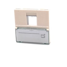 Beek Keystone Jack Rj11&amp Rj45 Takmak İçin Fransız Tipi Tekli Priz 45/45 Mm , Şeffaf Etiket Alanına Sahip, Beyaz Renk&lt Br&gt Beek French Face