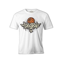 Basketbol Star Beyaz Erkek Tshirt