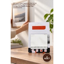 4 Adet Resim Ve Çerçeve Asma Bandı Çift Taraflı Güçlü Yapışkanlı, Vida Ve Çivi Gerektirmeyen, 7 Kg Taşıma Kapasiteli, Damage-free Picture Hanging Tape Diğer