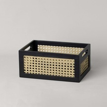 Linens Luther 29x20x13 Cm Düzenleyici Sepet Siyah Siyah