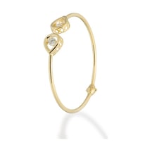 Damla Model Hareketli Taş Detaylı Altın Bilezik 64035238