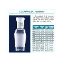 İSOLAB 064.12.012 adaptör - daraltma amaçlı - dişi şilif : NS29/3