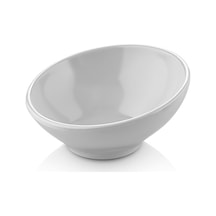 12 Adet Elips Melamin Sosluk 70 Ml Beyaz Sos Kasesi Bulaşık Makinesinde Yıkanabilir