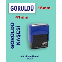 Görüldü Kaşesi, 911 41mm 16mm Mavi Keçeli Otomatik Kaşe