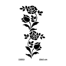 Airbrush Tattoo Asma Gül Yapışkanlı Stencil Süsleme Ve Boyama Kalıbı Stencil Kalıp