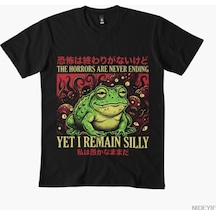 Flood Of Style Korkular Asla Bitmez Erkek Kadın Tişörtü %100 Pamuklu Tişörtler 3xs-3xl Üstler 1224-3 Siyah